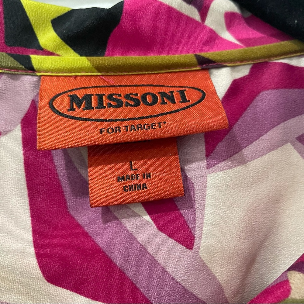 Missioni For Target Multi-Colored Button Down Top - image 5